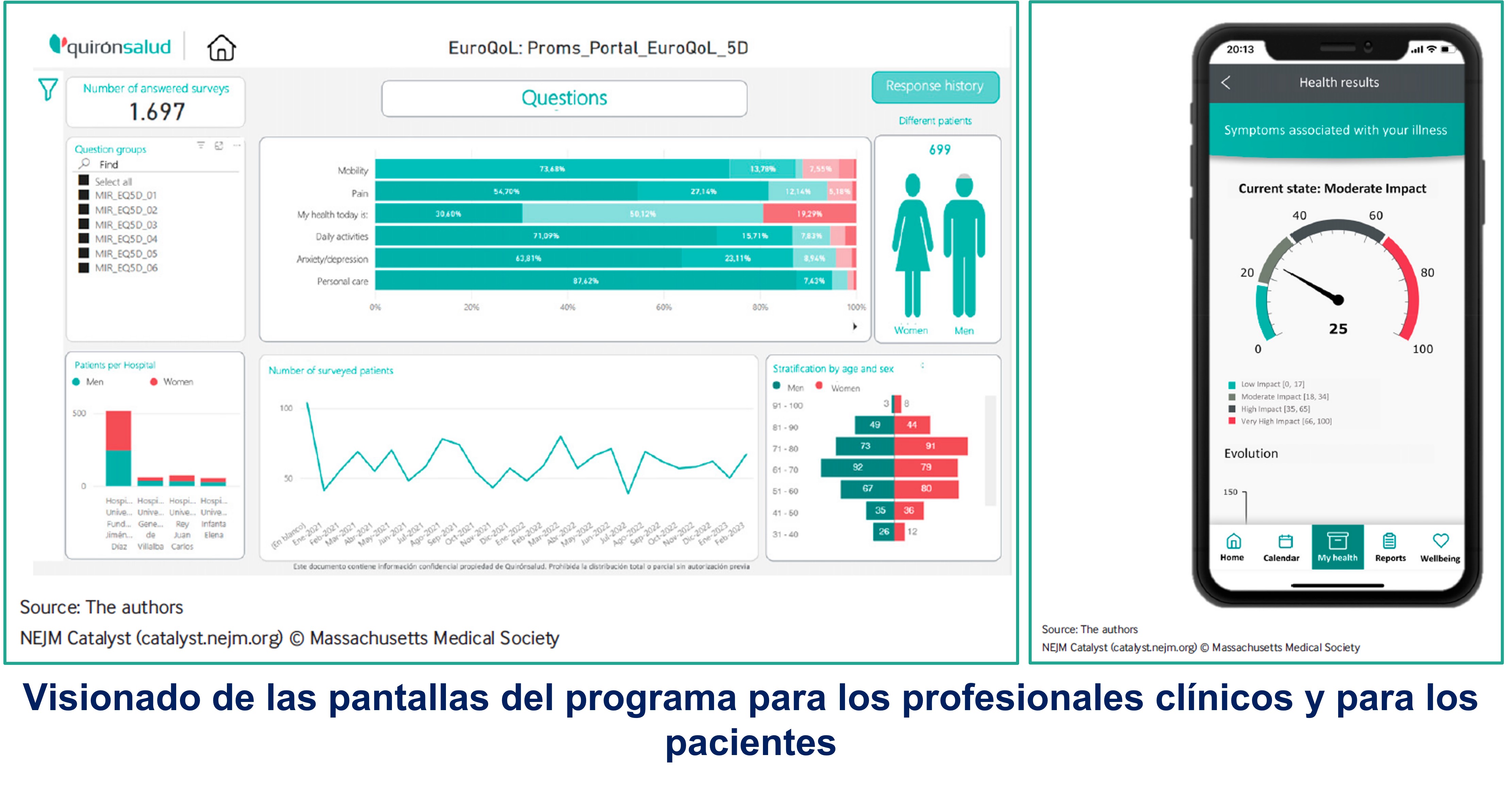 2023 07 31 Visionado de las pantallas del programa para los profesionales clínicos y para los pacientes