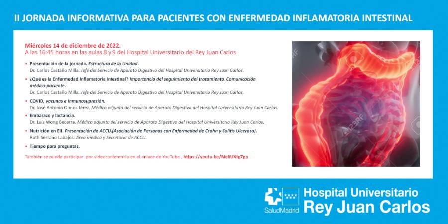Post 1024x512 Twitter II Jornada informativa para pacientes con enfermedad inflamatoria intestinal HURJC