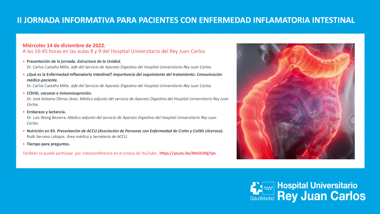 Youtube 1280x720 JORNADAS ENFERMEDAD INFLAMATORIA INTESTINAL HURJC