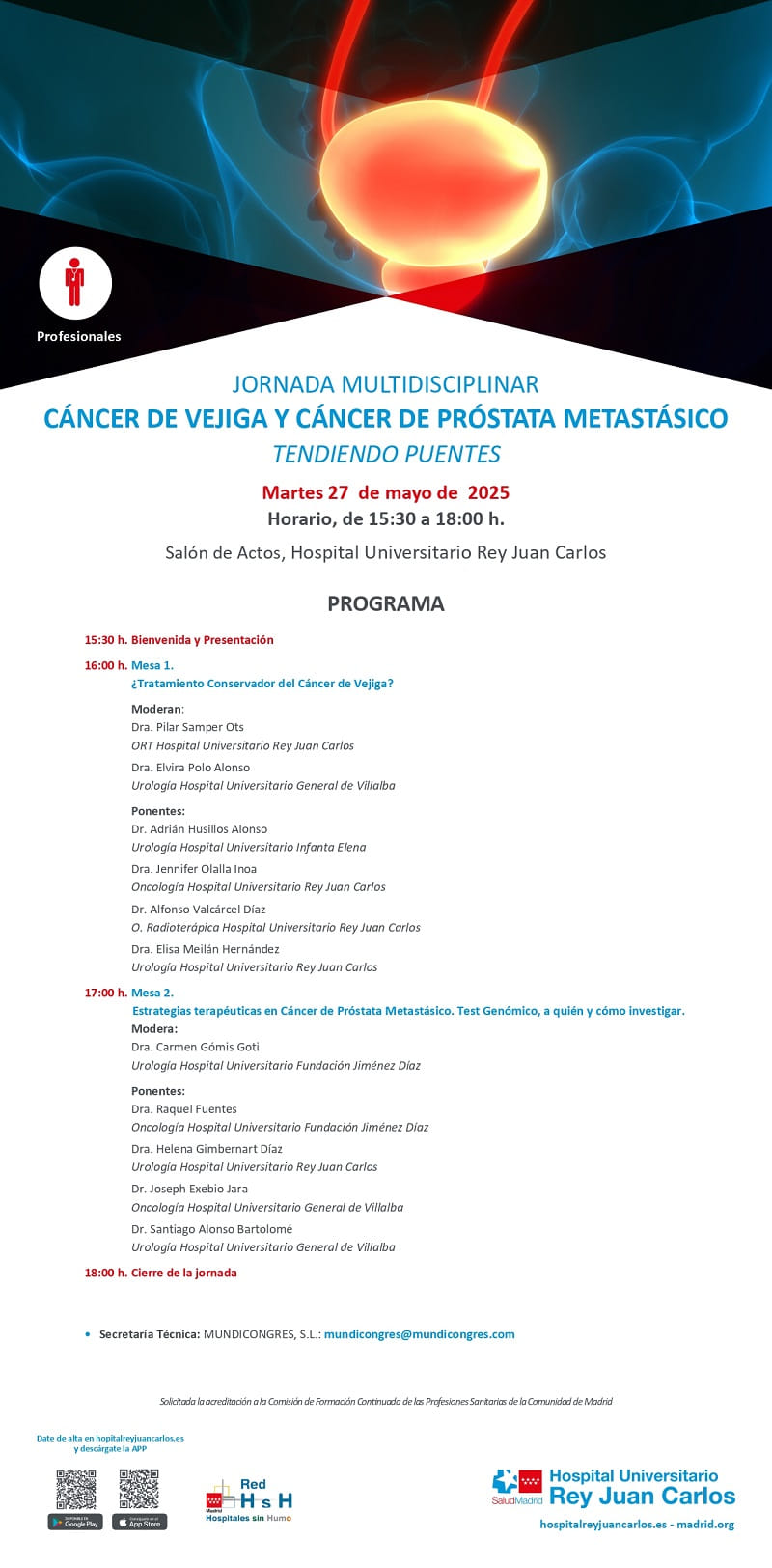 Jornada multidisciplinar cáncer de vejiga y cáncer de próstata metastásico
