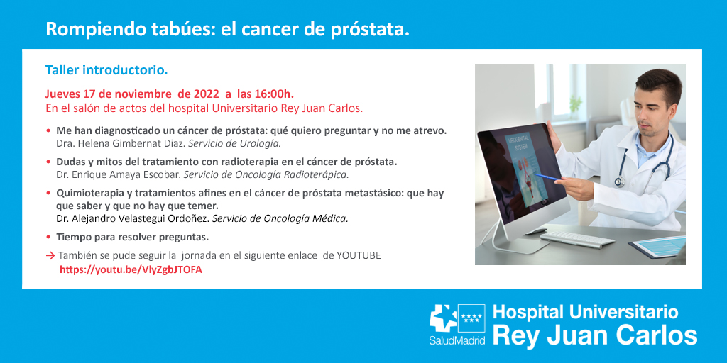 Post 1024x512 Twitter Jornada Rompiendo tabúes. El cáncer de próstata HURJC