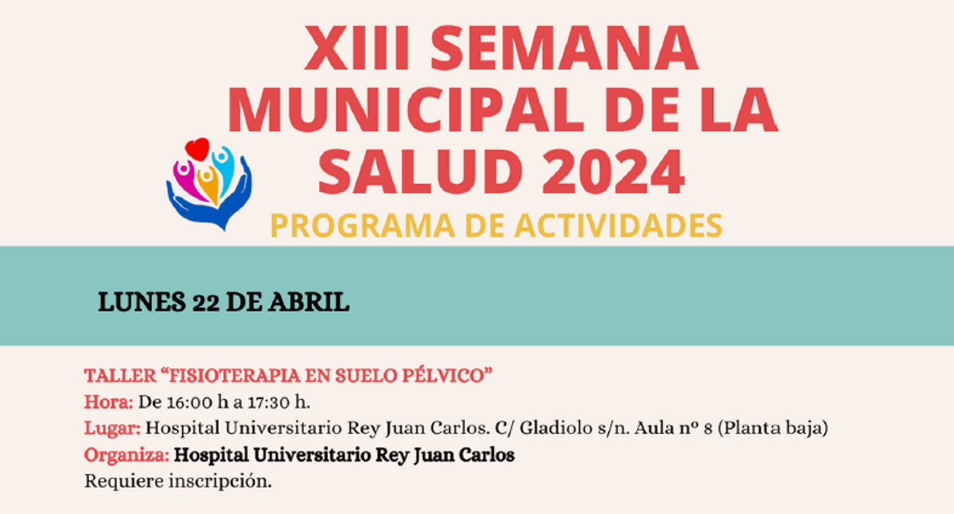 Taller HURJC Fisioterapia del suelo pélvico. Semana de la Salud de Móstoles