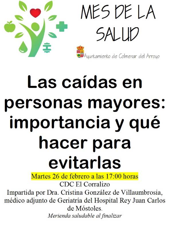Taller Las caídas en personas mayores. Importancia y qué hacer para evitarlas