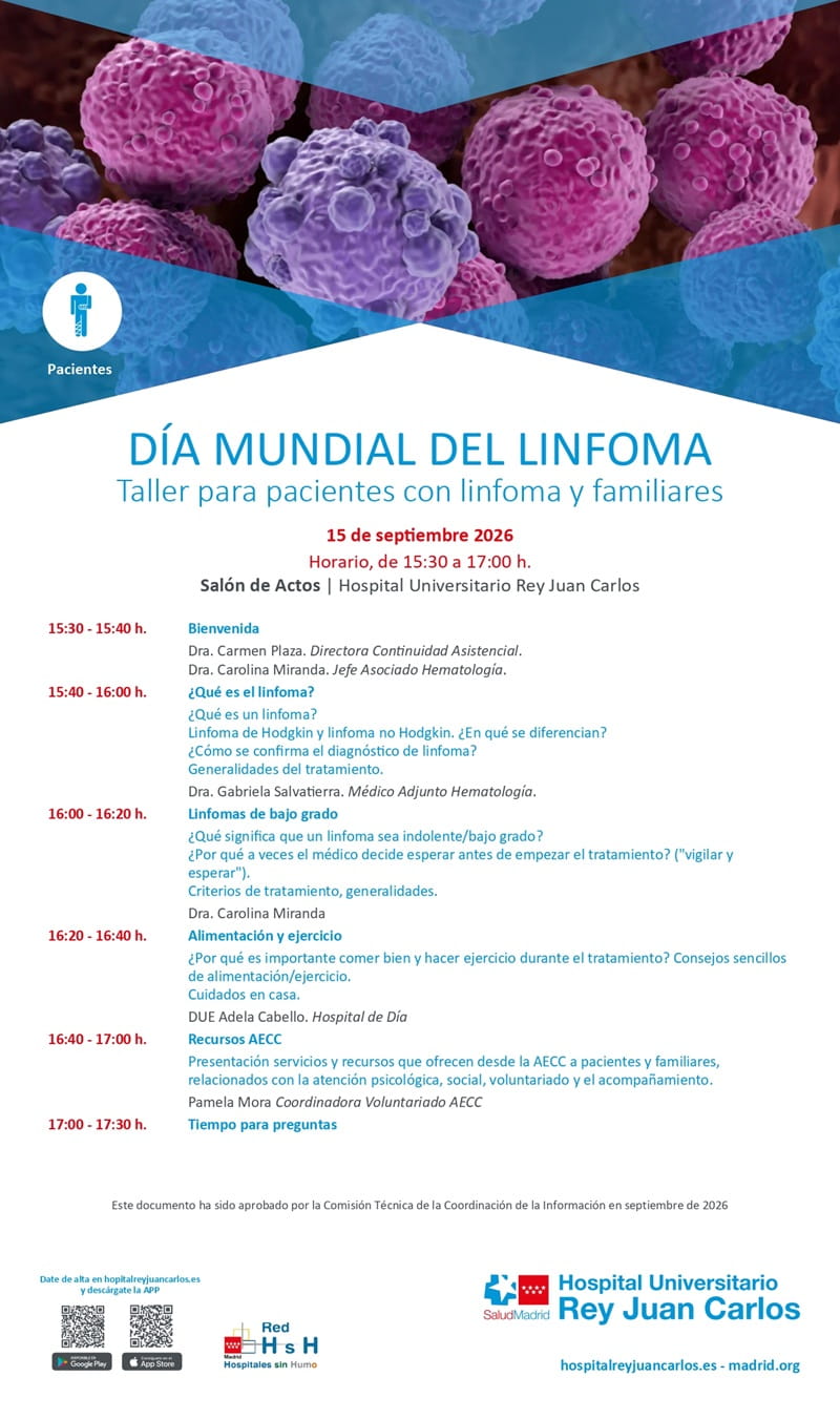 Taller para pacientes con linfoma y familiares